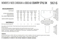 Knitting Pattern - Sirdar 9616 - Country Style DK - Cardigan